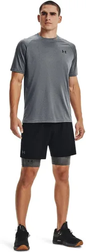 Miniatura 3 de Under Armour HeatGear - Pantalones cortos largos para hombre