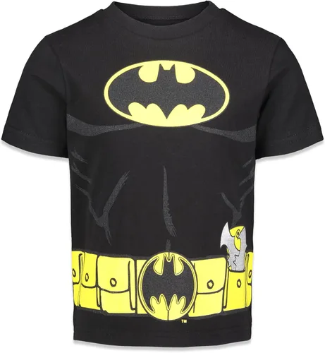 Miniatura 4 de DC Comics Paquete de 3 camisetas gráficas de Batman Joker Riddler de la Liga de la Justicia para niños pequeños y grandes