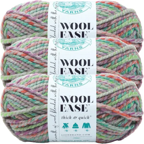 Miniatura 97 de Lion Brand Yarn - Ovillo de lana Wool-Ease Thick & Quick color fuerza aérea