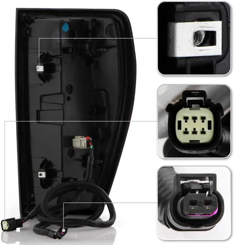 Miniatura 3 de KEEKPO - Para [tipo LED de fábrica] 2019-2023 GMC Sierra 1500 Luces traseras LED completas de repuesto para luces traseras izquierda+derecha
