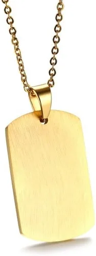 Miniatura 10 de VNOX Collar con colgante personalizado de acero inoxidable con grabado personalizado para identificación de alerta médica de emergencia para hombres