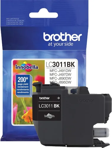 Miniatura 13 de Brother LC30132PKS - Paquete de 2 cartuchos de tinta negra de alto rendimiento, rendimiento de página de hasta 400 páginas/cartucho, LC3013 Negro