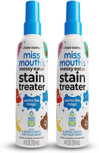 Miniatura 12 de Miss Mouth's Messy Eater Spray para tratar manchas – Removedor de manchas de 4 onzas – Productos esenciales para recién nacidos y bebés – Sin