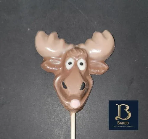 Miniatura 2 de Molde de paleta de caramelo de chocolate con cara de alce