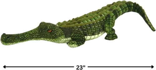 Miniatura 2 de Rhode Island Novedad encantador cocodrilo gharial, juguete de peluche suave para niños, 23 pulgadas