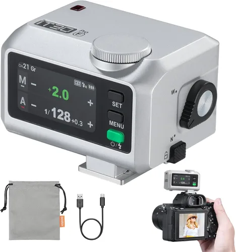 Miniatura 11 de Godox iT30Pro-C Pocket TTL Camera Flash para Canon: 2.4G inalámbrico+pantalla táctil (equivalente a disparador X3 incorporado), batería de iones