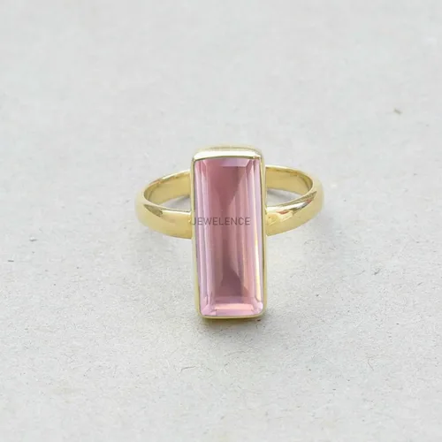 Miniatura 28 de Anillo de plata de ley maciza superpuesta de oro amarillo de 18 quilates para mujer, anillo de compromiso de plata esterlina, juego de bisel