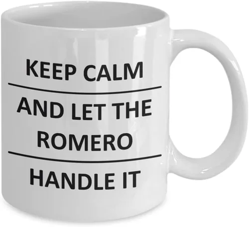Miniatura 2 de ROMERO Mug Lover surname last name family husband friend wife GF dad mom him her Mug for