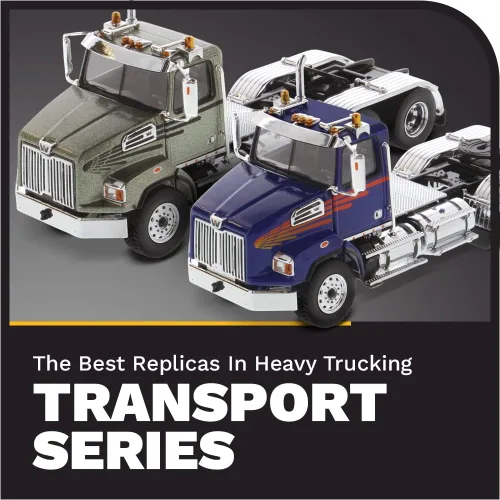 Miniatura 7 de Diecast Masters Western Star 4700 SB Tandem Day Cab Truck-Tractor - Verde Oliva Metálico Especificaciones de camiones reales Escala 1:50