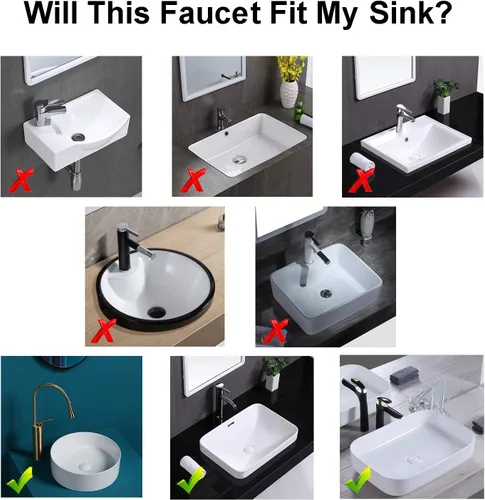Miniatura 7 de Grifo de lavabo de baño de cascada de oro cepillado con montaje de drenaje desplegable, grifo de tocador de latón de un solo agujero, grifo