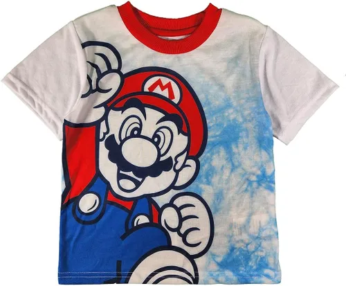 Miniatura 2 de SUPER MARIO Conjunto de pijama de jersey de 3 piezas para niño