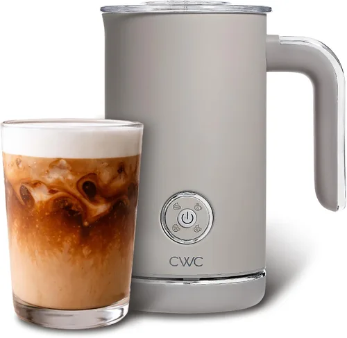 Miniatura 11 de COOK WITH COLOR Vaporizador y espumador eléctrico 4 en 1, calentamiento y espuma de 2 minutos, máquina de espuma fría y caliente para café, latte