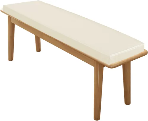 Cojín de cuero para asiento de banco de 2 y 3 plazas, cojín para silla de columpio de patio, cojín de madera para silla de jardín, almohadilla de