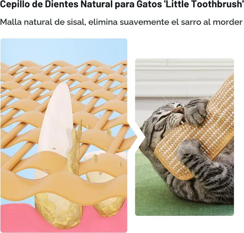 Miniatura 4 de Potaroma Paquete de 2 juguetes para gatos con hierba gatera orgánica A+ de 6000 mg A+, material de sisal suave, juguetes para rascar y patear