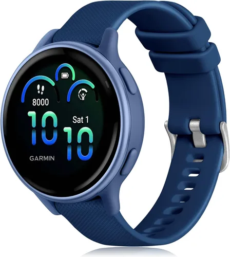 Miniatura 20 de GEAK Compatible con correas de reloj Garmin Vivoactive 5/Garmin Vivoactive 3, banda de silicona de 20 mm para Vivoactive 3 Music/Vivomove