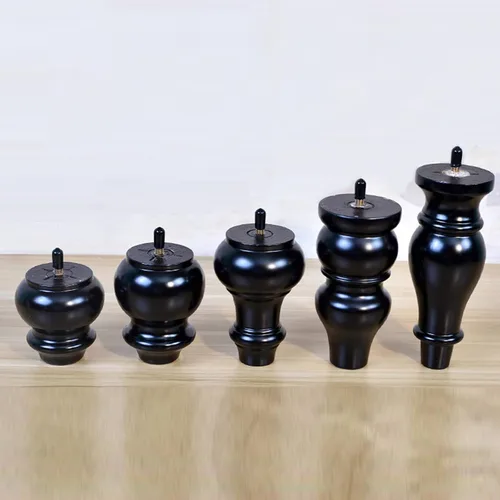 Miniatura 4 de Patas de madera maciza, patas de sofá con varilla roscada M8, patas de gabinete de mesa auxiliar, patas de repuesto para cómoda, cama, soporte