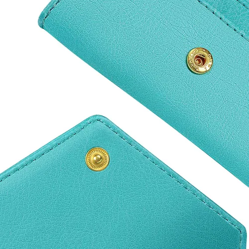 Miniatura 4 de XEYOU Funda para tarjetas de crédito para mujer, tarjetero con bolsillo frontal para mujer