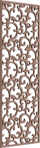 Miniatura 50 de Wheatland Paneles de pared decorativos de madera con calado, 9 3/8 pulgadas de ancho x 24 3/8 pulgadas de alto x 1/4 de alto, nogal