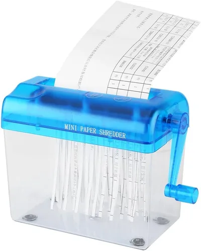 Miniatura 6 de Papel portátil, A6 portátil mini manual de corte de papel para oficina, hogar, escuela, 16 × 9 × 5.7 in (azul)