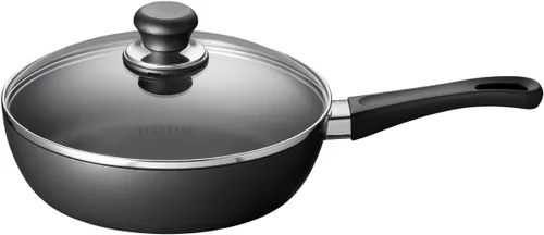 Miniatura 9 de Scanpan Sartén antiadherente clásica de 3.25 cuartos (11 pulgadas) con tapa, compatible con estufas de gas y eléctricas, apta para utensilios