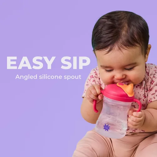 Miniatura 6 de b.box + Lansinoh Time to Sip - Juego de tazas de inicio (3 meses + hasta niño), 1 taza con 4 tapas, pezón, boquilla, popote con peso, entrenamiento