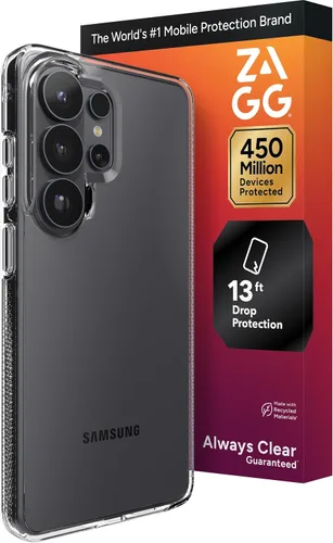 Miniatura 38 de ZAGG Crystal Palace - Funda para Samsung Galaxy S25 con función atril, transparente, protección contra caídas de 13 pies, antiamarilleo, reforzado
