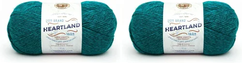 Miniatura 64 de Lion Brand Yarn Heartland Yarn - Hilo multicolor para tejer, tejer y tejer, paquete de 3, color congaree