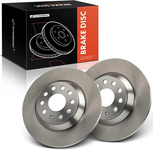 Miniatura 9 de A-Premium Rotores de freno de disco perforados y ranurados traseros de 11.81 pulgadas (11.811 in) compatibles con modelos seleccionados
