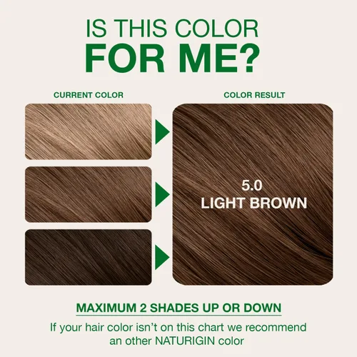 Miniatura 7 de Naturigin coloración permanente para cabello, marrón, (Light Chocolate Brown)
