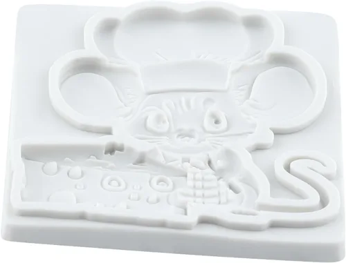 Miniatura 3 de Lingzhi Molde de silicona para ratón, molde para fondant de queso, para decoración de pasteles, chocolate, dulces, cupcakes, pasta de goma