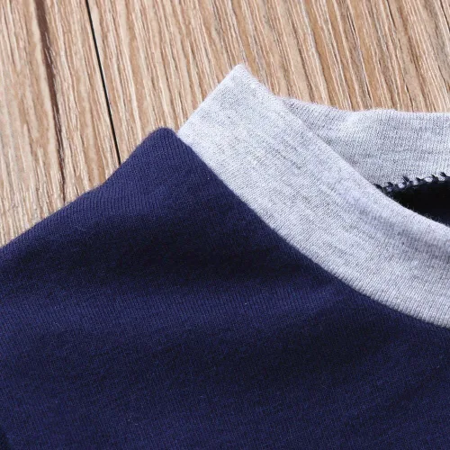 Miniatura 3 de Conjunto de ropa de verano para bebés y niños de 1 a 4 años de edad de manga corta con estampado de dinosaurios