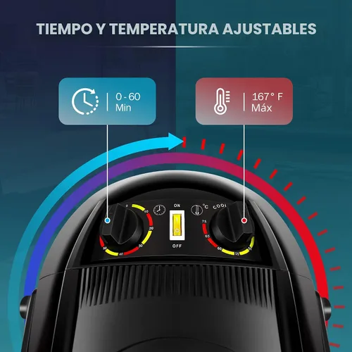 Miniatura 2 de ZENY Secador de Cabello de Pie de 1300W Ajustable de Piso con Capó con Capucha con Ruedas Rodantes Equipo Profesional de Salón para Belleza y Secado