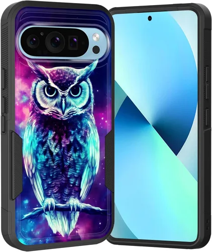 Miniatura 36 de Funda para Pixel 6A, Híbrida de Doble Capa de Servicio Pesado Resistente a Prueba de Golpes PC Duro + Funda Protectora de Silicona Suave para Google