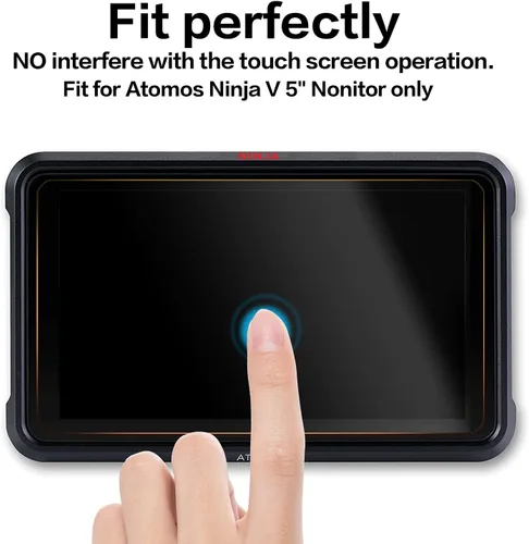 Miniatura 5 de Protector de pantalla compatible con Atomos Ninja V/Shinobi monitor de grabación HDMI 4K de 5 pulgadas, protector de pantalla de vidrio templado