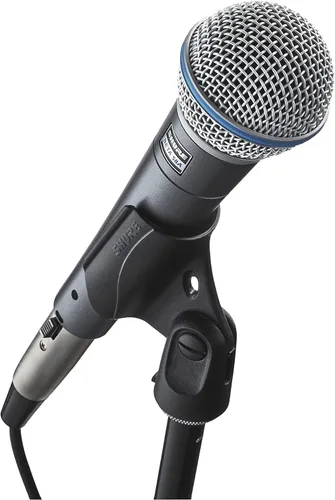 Miniatura 7 de Shure Micrófono vocal BETA 58A - Micrófono dinámico supercardioide de un solo elemento para escenario y estudio, incluye adaptador de soporte