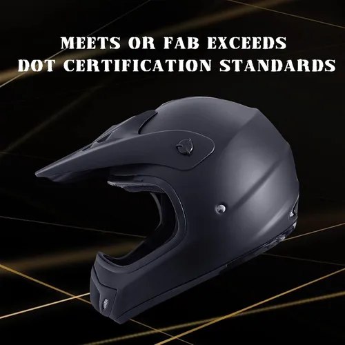 Miniatura 6 de KRN Casco todoterreno para adultos Casco ATV Aprobado por DOT- Casco de motocicleta motocross dirt bike KY-128