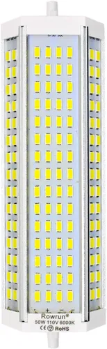 Nuolun J189 R7S LED 50W luz diurna blanca base de doble extremo tipo J regulable 6000K bombilla para iluminación doméstica reflector luz de repuesto