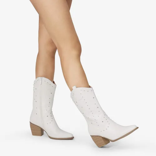Miniatura 6 de DREAM PAIRS Women's Western Cowboy boots Mid Calf Cowgirl boot Pull-on