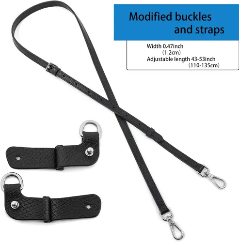 Miniatura 3 de Correa de Cuero para Bolso Bandolera Correa de Hombro Ajustable Adecuada para Bolsos Long Champ