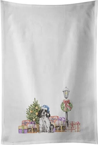 Miniatura 27 de Caroline's Treasures CK8100WTKT - Juego de 2 toallas de cocina con diseño de bulldog francés con diseño de país de las maravillas navideñas