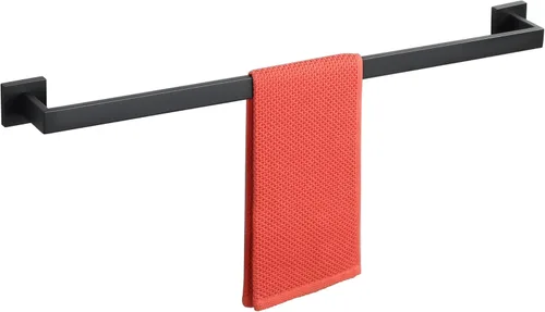 Miniatura 24 de Alise Toallero negro, toallero de 16 pulgadas para baño, toallero de acero inoxidable SUS304 montado en la pared, colgador de toallas resistente