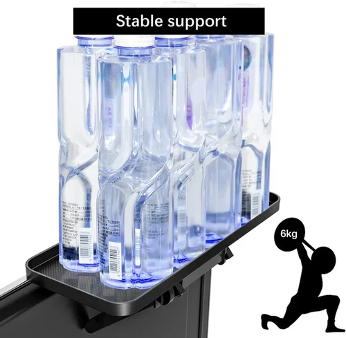 Miniatura 3 de JIANNI Estante superior para monitor, estante superior de TV de 2 piezas con agujeros de cuerda y plataforma antideslizante, instalación rápida sin