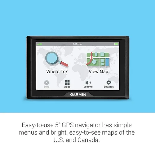 Miniatura 5 de Garmin Drive 52, navegador GPS con pantalla de 5 pulgadas, menús simples en pantalla y mapas fáciles de ver (renovado)