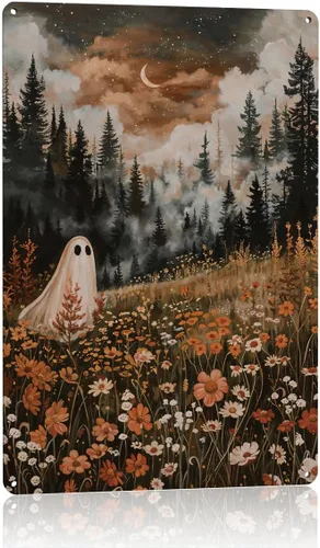 Miniatura 13 de Decoración de pared de fantasma de Halloween, decoración de fiesta de Halloween para interiores y exteriores, decoración espeluznante para el hogar