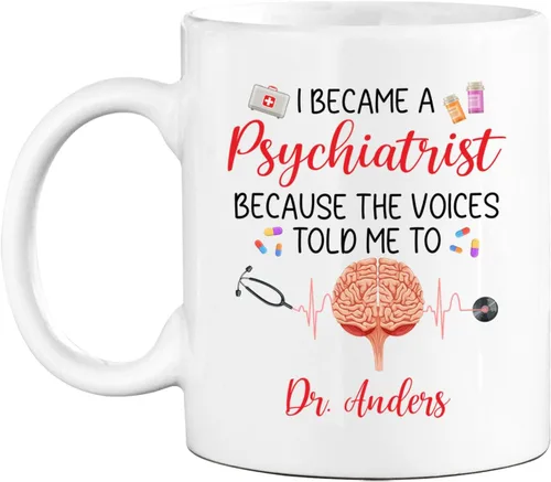Miniatura 24 de Taza de café personalizada, regalo para graduación de psicólogo, My Degree in Psychology Makes Me Hight Qualified To Judge Everyther, taza de café