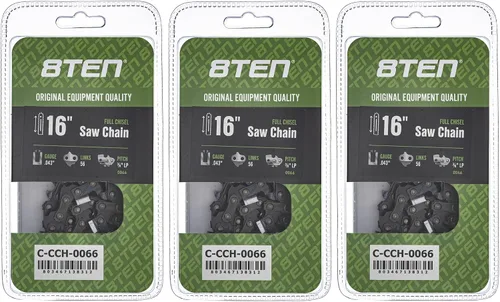 Miniatura 179 de 8TEN Cadena de motosierra semi cincel de 6 pulgadas .050 1/4 42 DL para Worx WG320 Black & Decker LLP120 (paquete de 3)