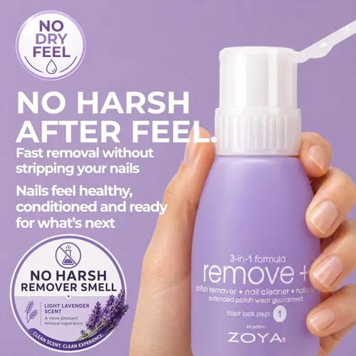 Miniatura 7 de Removedor de esmalte Remove Plus en Botella flipper de Zoya, 8 onzas líquidas