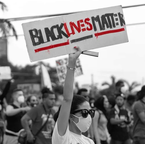 Miniatura 4 de Black Lives Matter pulsera de silicona pulseras de goma negro brazalete pulsera 10 piezas