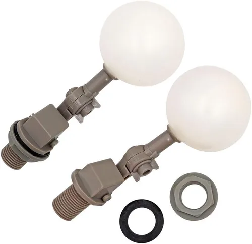Miniatura 2 de Válvula de flotador de 1/2 o 3/4 con brazo ajustable llenado automático para fuentes de tanque de agua de ganado (1/2 pulgada)