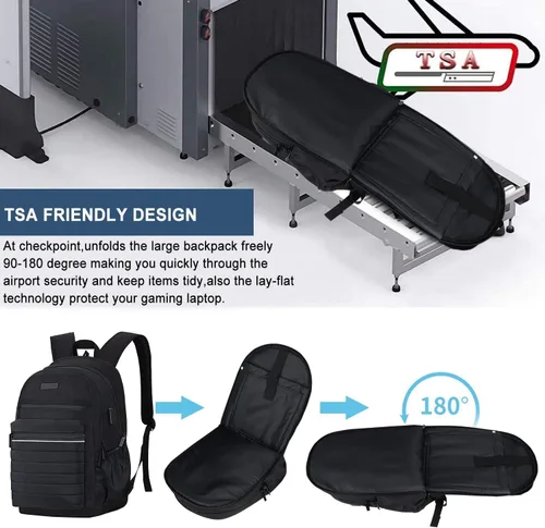 Miniatura 7 de KEOFID Mochila de viaje antirrobo para hombres y mujeres, moda para mujeres, mochila informal para la universidad, Negro -, X-Grande, Mochila de moda
